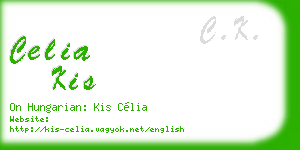celia kis business card